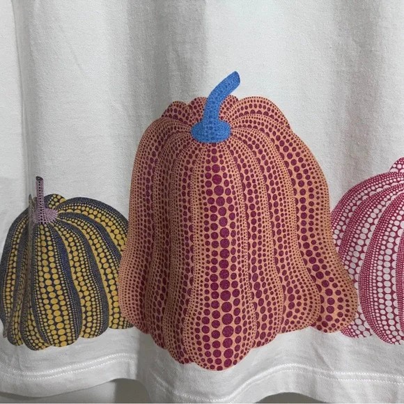 Authentic Louis Vuitton X yayoi kusama Unisex Pumpkin Print T-shirt - Picture 6 of 7